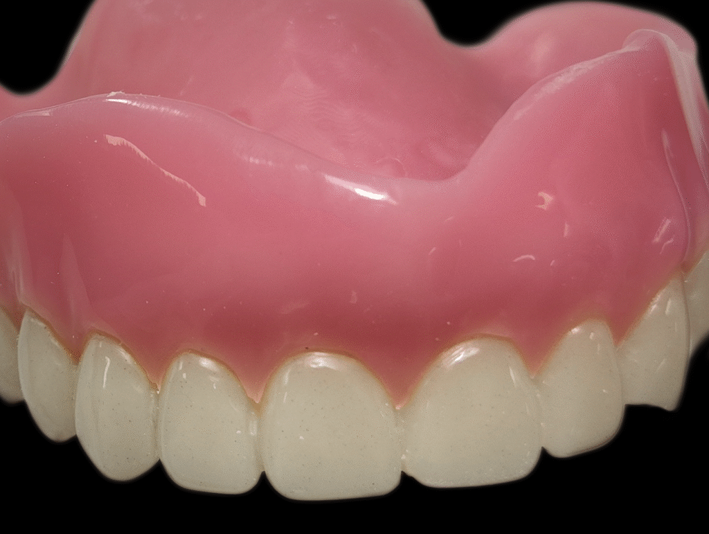 printed denture after polish